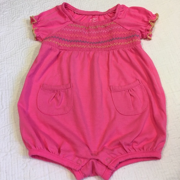 3-6m (6/$20) Hot Pink Romper by George - Picture 1 of 8